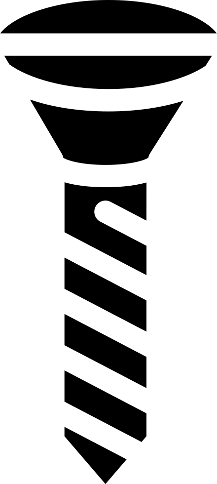 Screw Outline Comments Clipart (440x980), Png Download