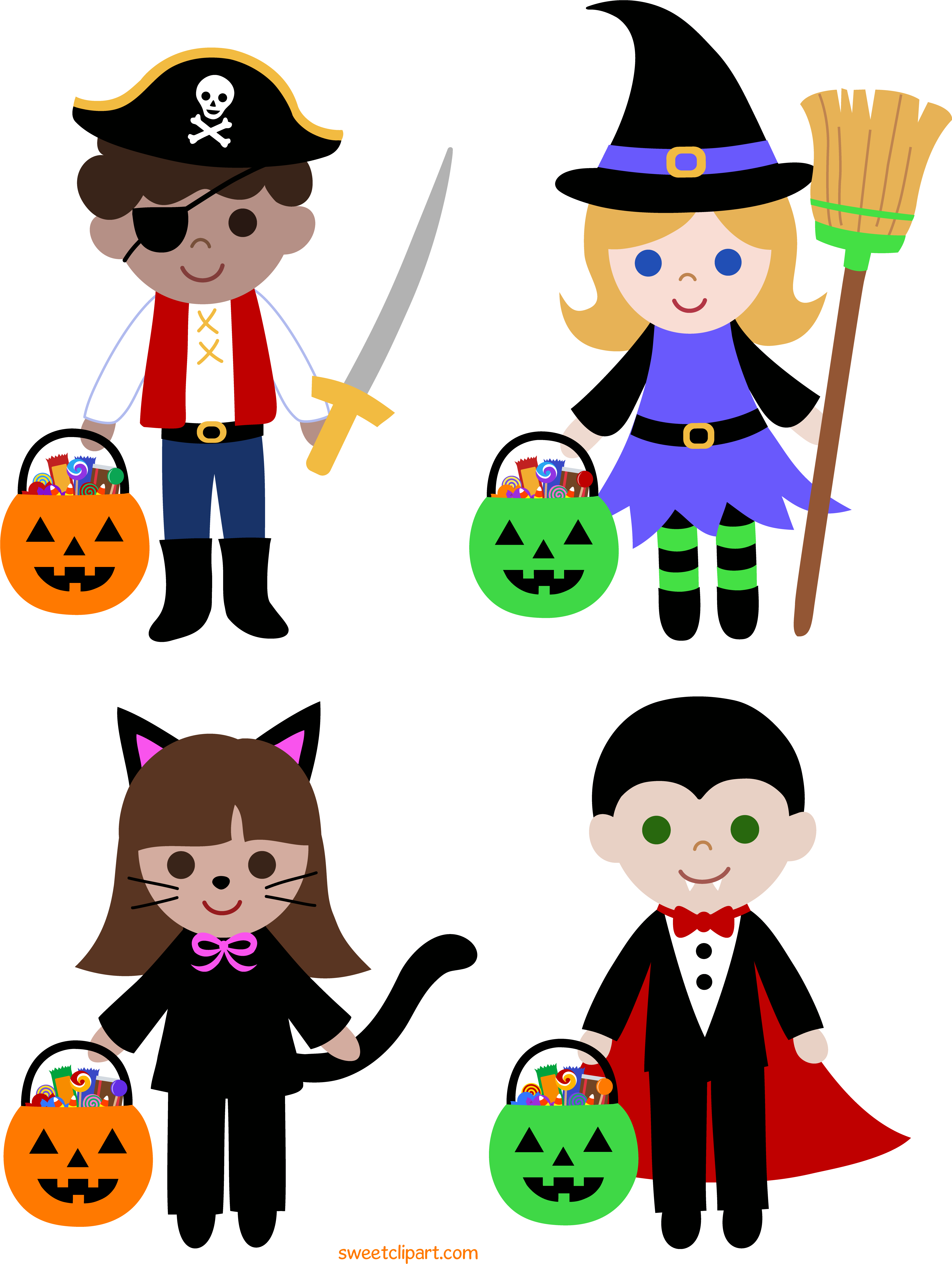 Trick Or Treat Clipart - Png Download (4925x6433), Png Download