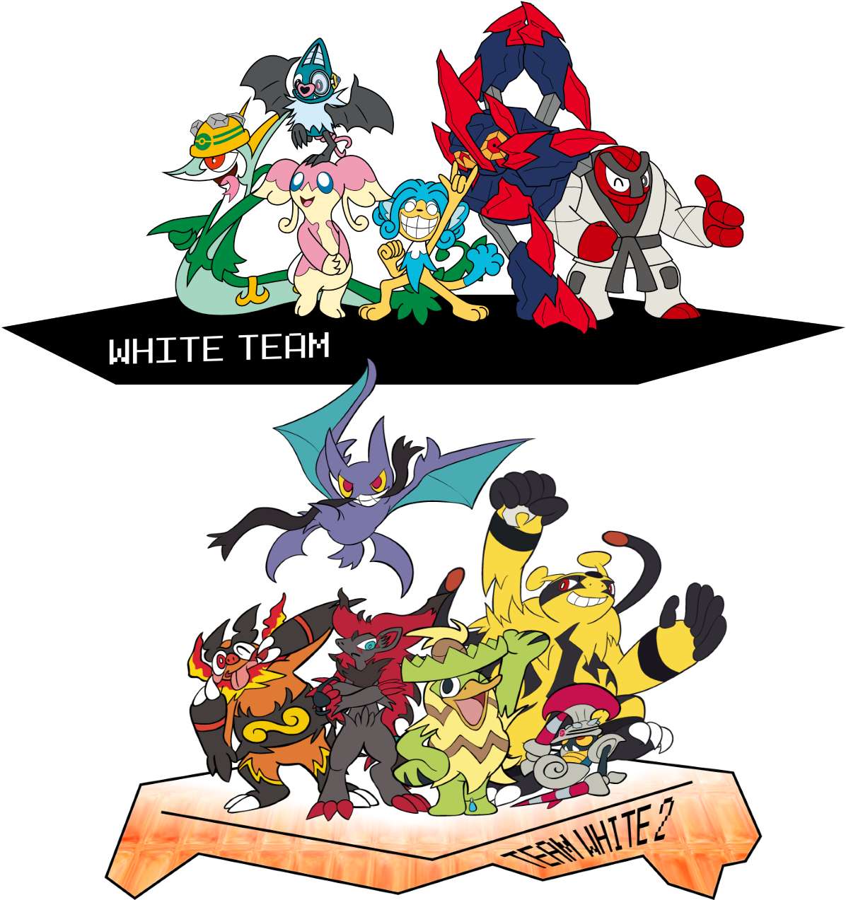 Pokémon Teams White & White Clipart (1280x1280), Png Download