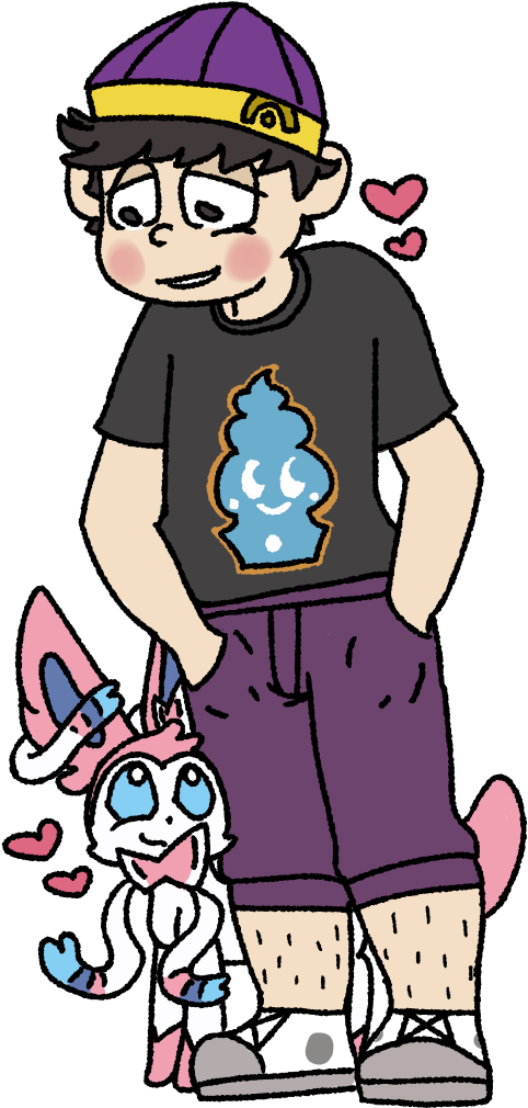 “ I Love Ichi And Sylveon Okay Clipart (577x1104), Png Download