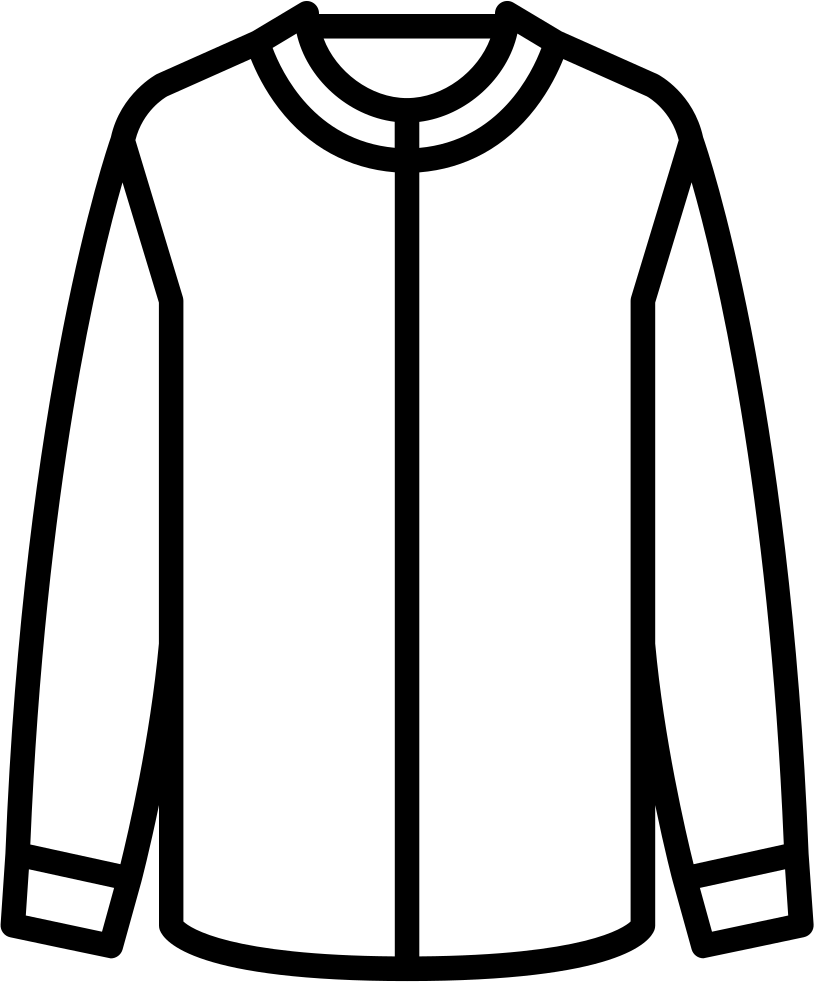 Collarless Shirt Svg Png Icon Free Download Ⓒ Clipart (814x982), Png Download