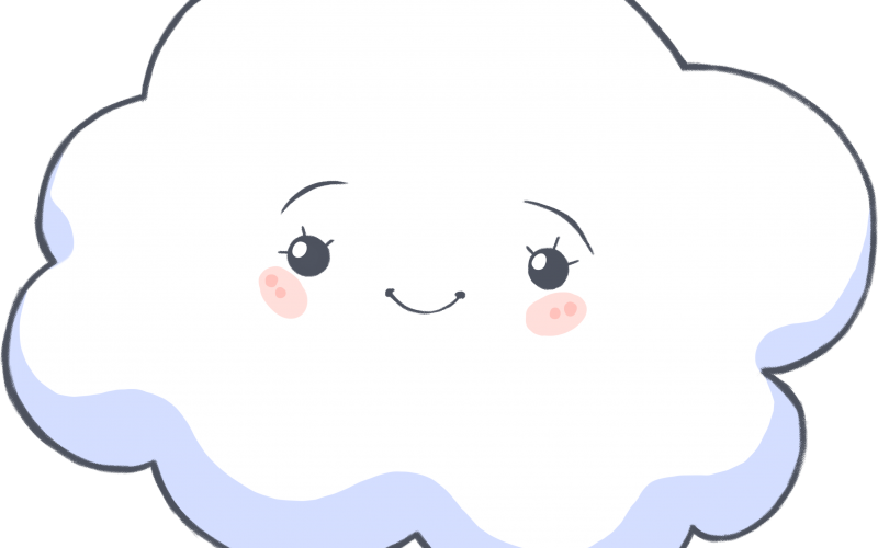 What A Cloudy Day Ebook Launched For Children Clipart (800x500), Png Download