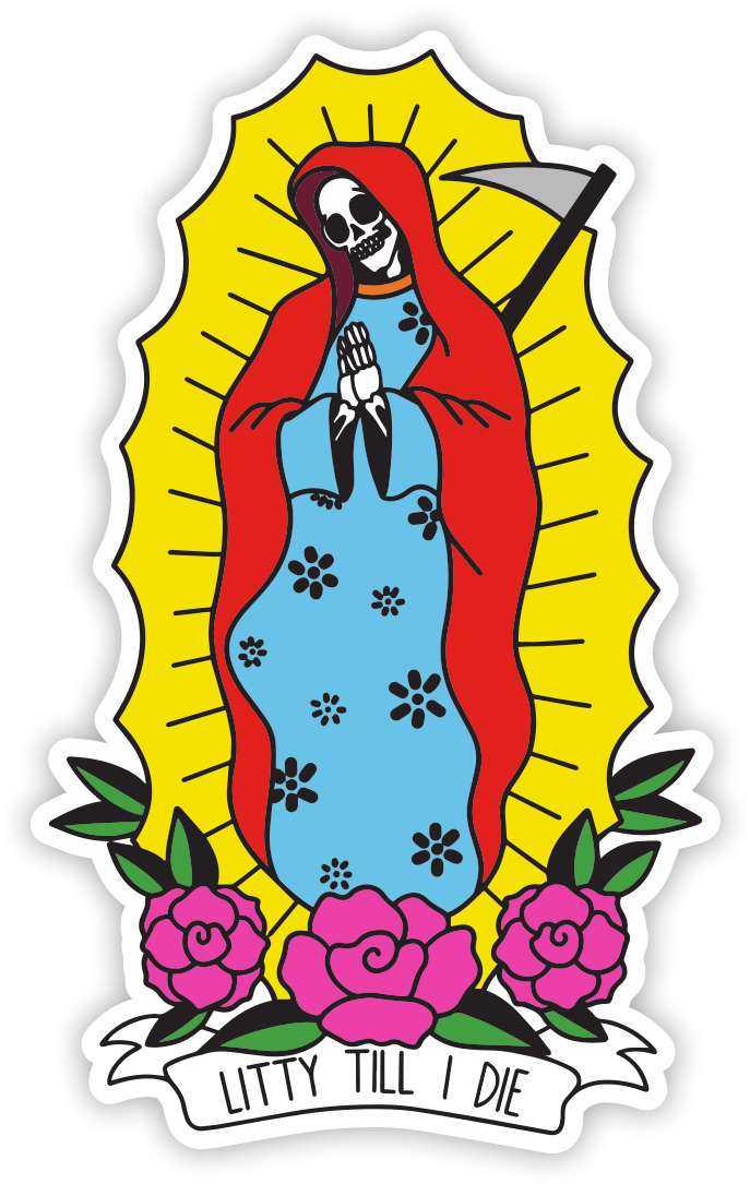 Mother Mary Sticker Clipart (1200x1200), Png Download
