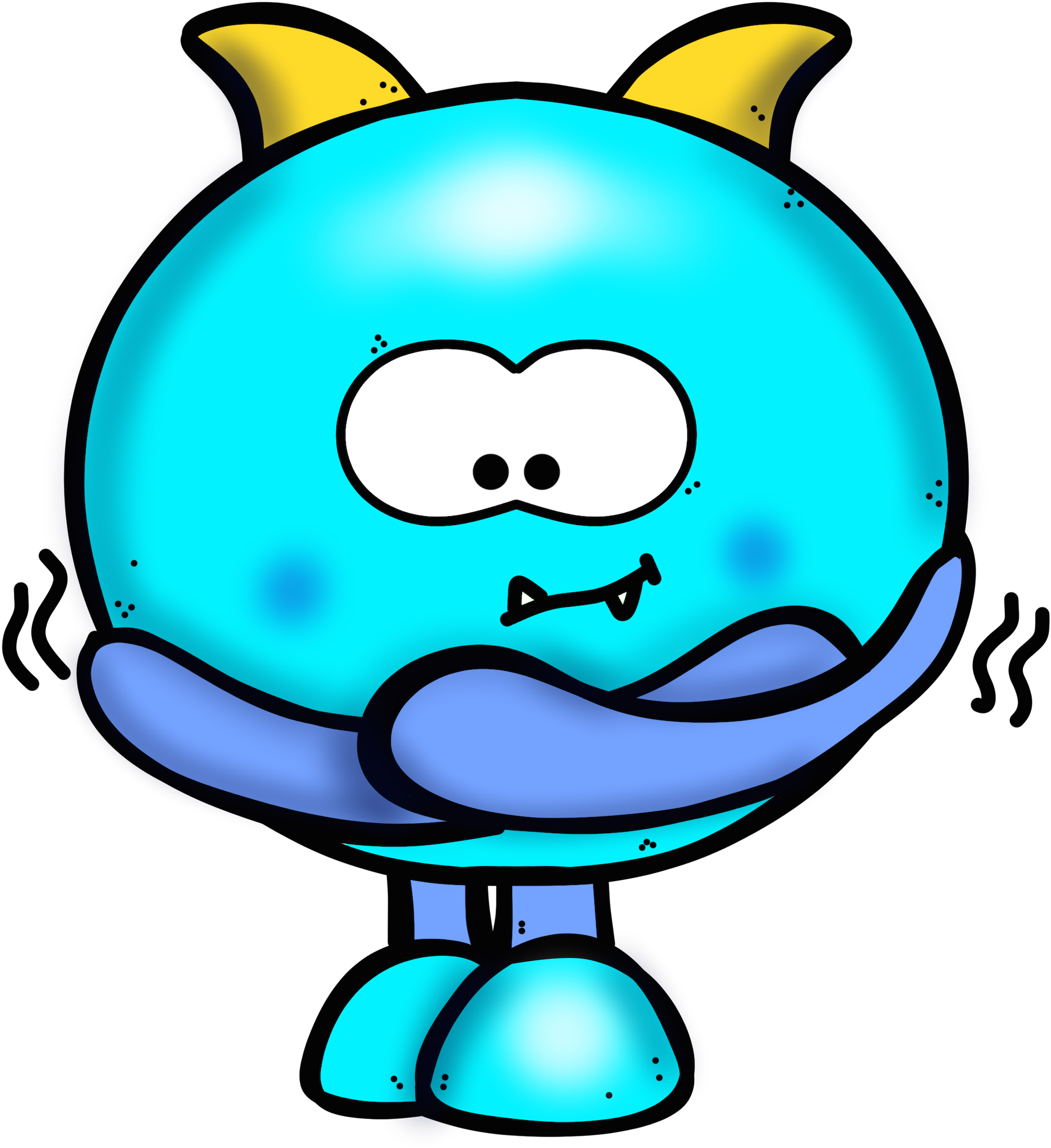 Pin By Chud Tsankov Illustrations On Monsters Character Clipart (1957x2100), Png Download