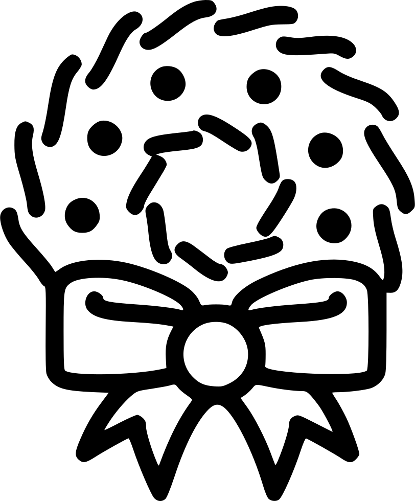 Wreath Comments Clipart (812x980), Png Download