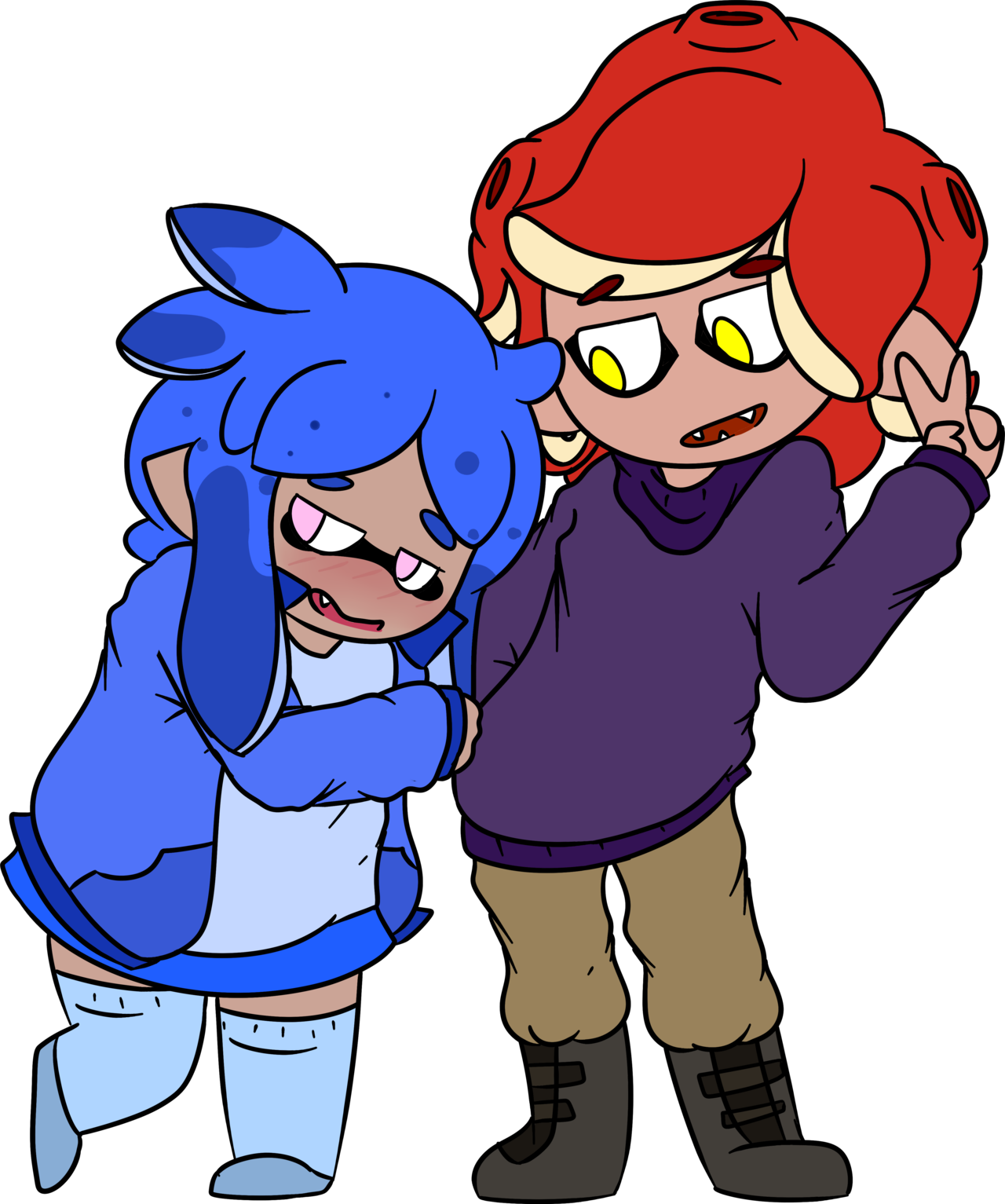 Here Are Some Splatty Bois I Did For A Big Discord Clipart (1280x1533), Png Download