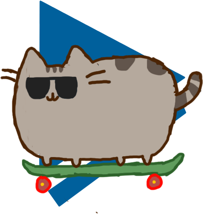 Pusheen With Sunnies [art Trade] By Clipart (810x853), Png Download