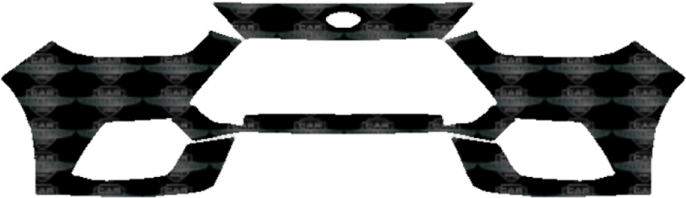 2016-2018 Ford Focus Rs 3m Clear Bra Front Bumper Paint Clipart (980x700), Png Download