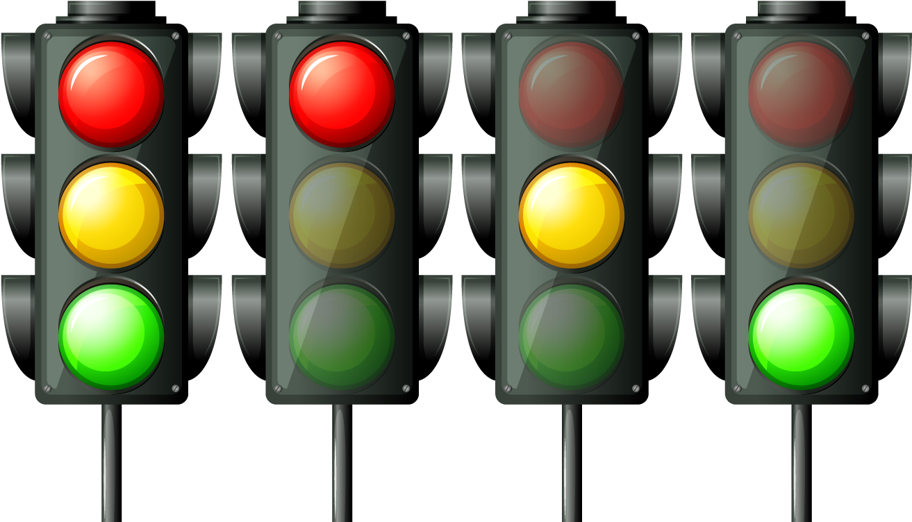 Stoplight Clipart School Traffic - Png Download (1350x810), Png Download