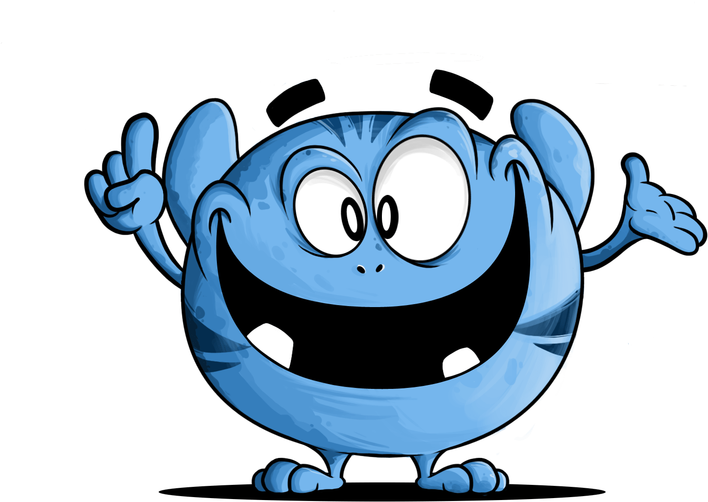 Happy Smile Clipart (1561x1183), Png Download