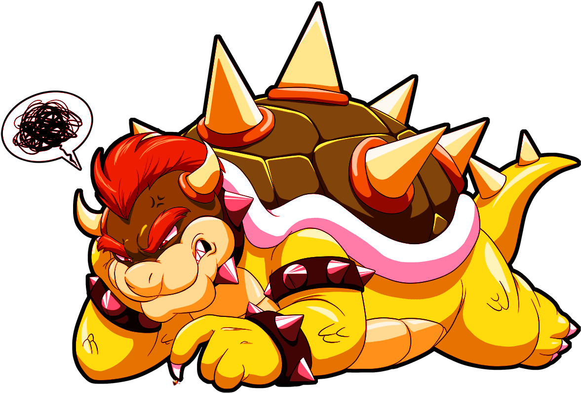 Koopzilla Esmaga Mario, Com Seu Dedo Poderoso Clipart (1278x861), Png Download