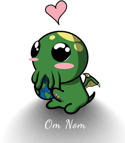 Cthulhu, Nom Nom Clipart (630x630), Png Download