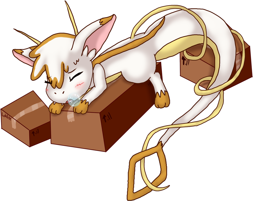 Tired Lil Dragonfaux Clipart (900x716), Png Download