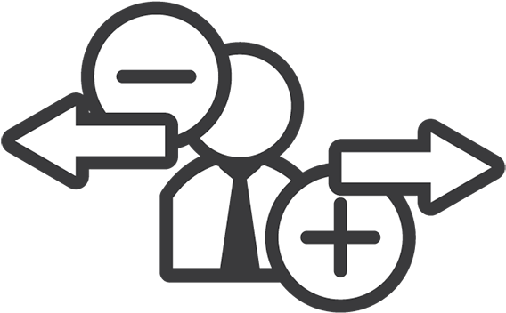 Onboarding Offboarding1 Grey Clipart (570x570), Png Download