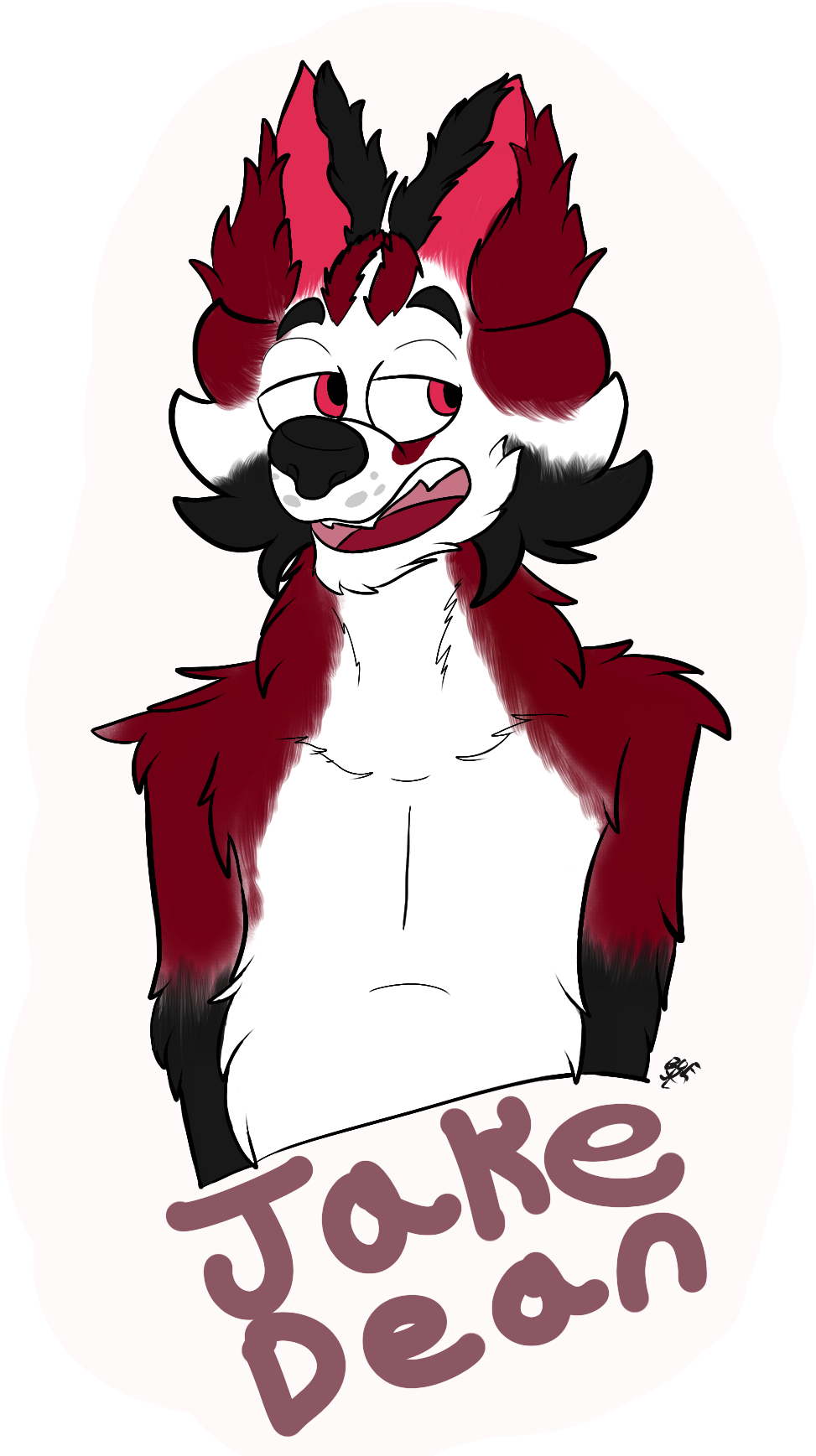 Jake Dean The Mad Husky Badge Clipart (1200x2000), Png Download