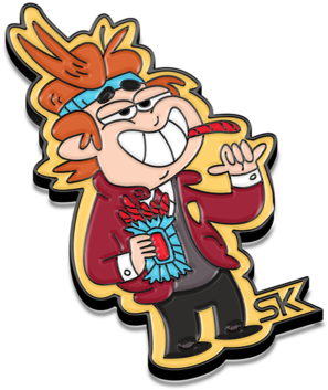 Candy Boy Enamel Pin Clipart (580x580), Png Download