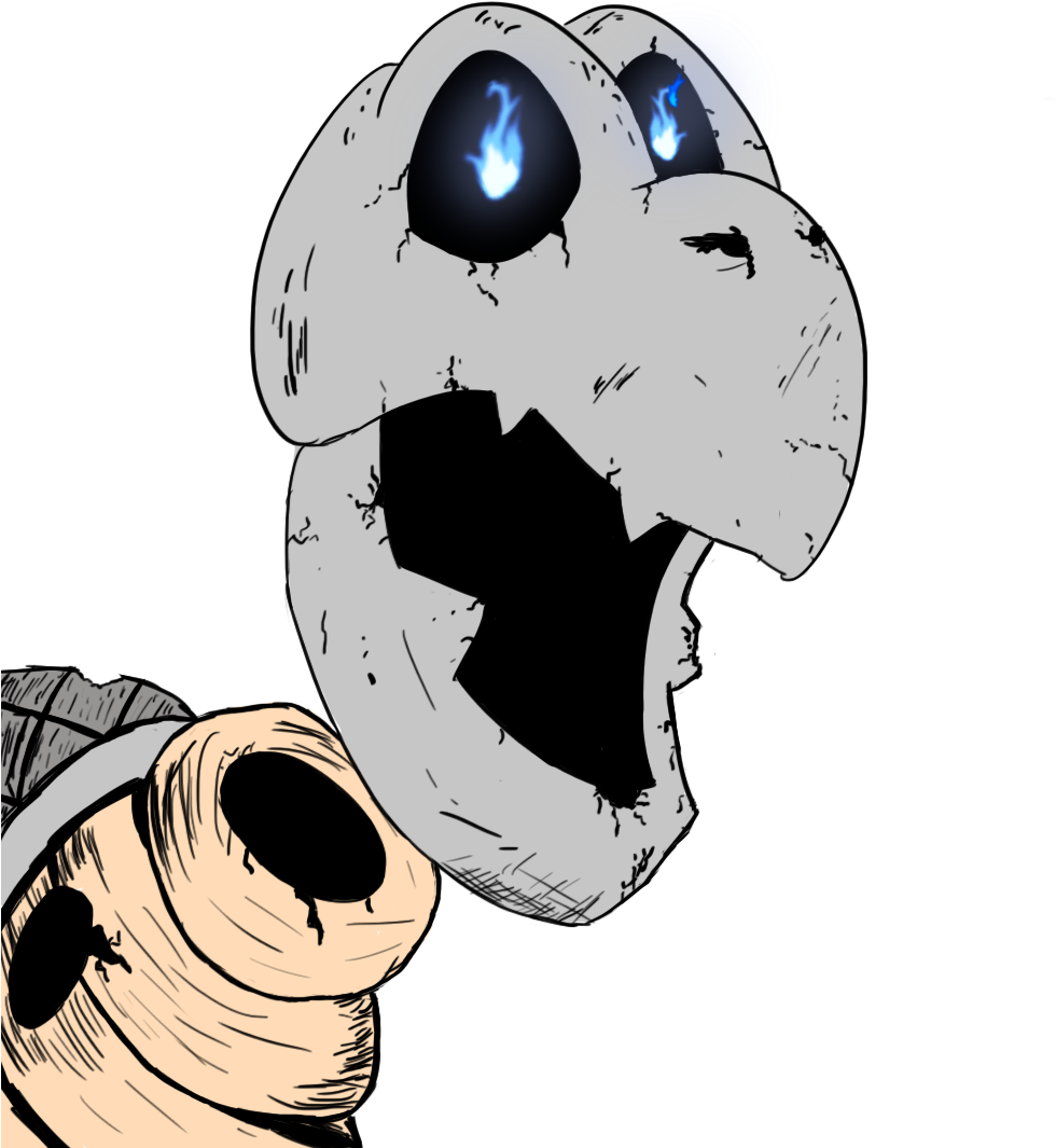 Unfinished Dry Bones Drawing I Did For Halloween Clipart (1280x1280), Png Download