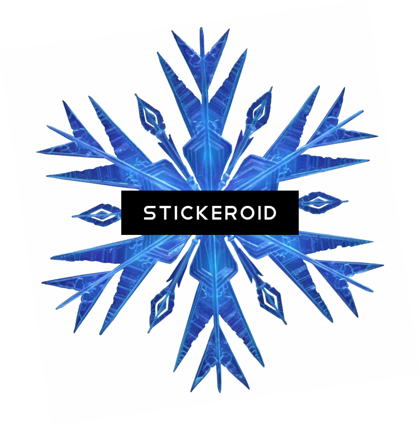 Frozen Snowflake Hd Nature Snowflakes Clipart (852x865), Png Download