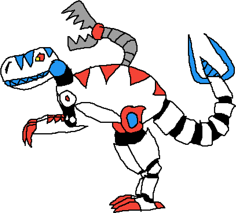 Robot T-rex Clipart (1000x1000), Png Download