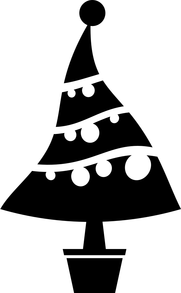 Christmas Tree Ornamented Comments Clipart (605x980), Png Download