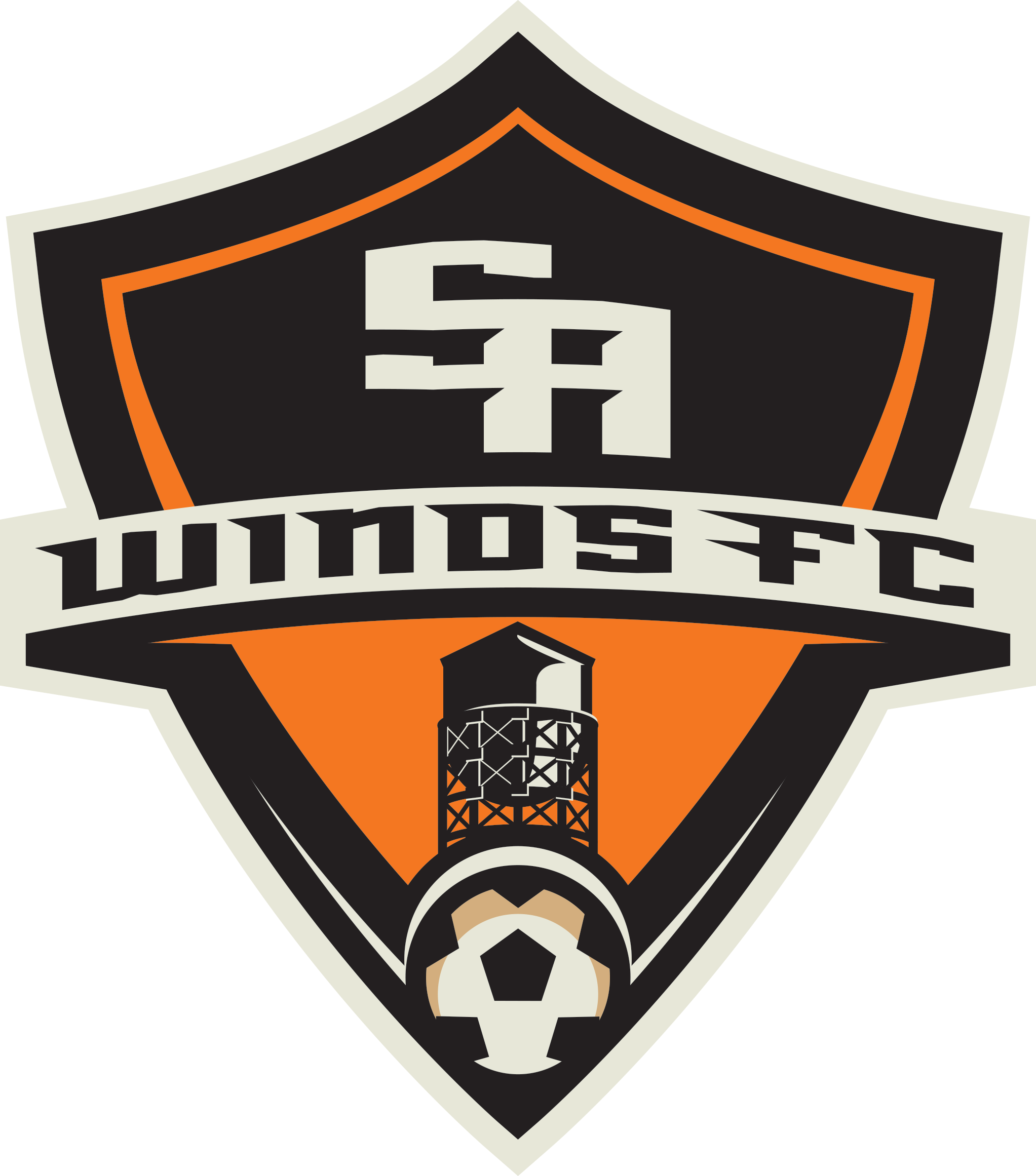 Santa Ana Winds Fc Clipart (2045x2322), Png Download