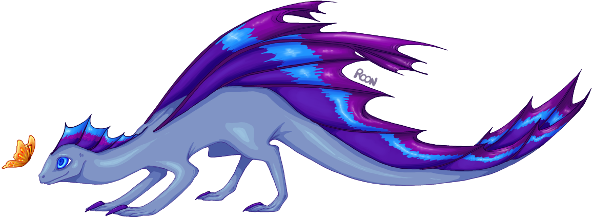 Ridgewing Dragon By Rooncakes Clipart (1157x425), Png Download