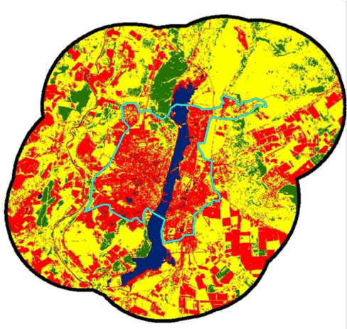 The Spatial Zoning Of Voronezh And Its Suburban Ten Clipart (850x462), Png Download