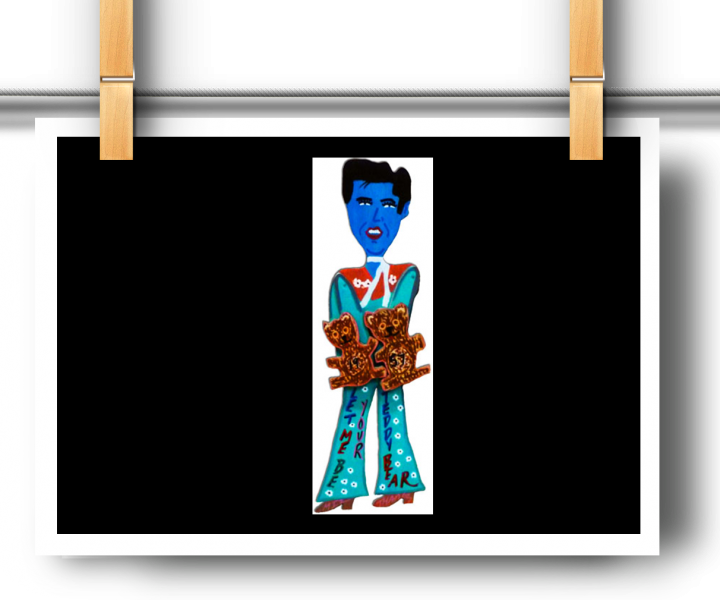 Teddy Bear Elvis Clipart (720x600), Png Download