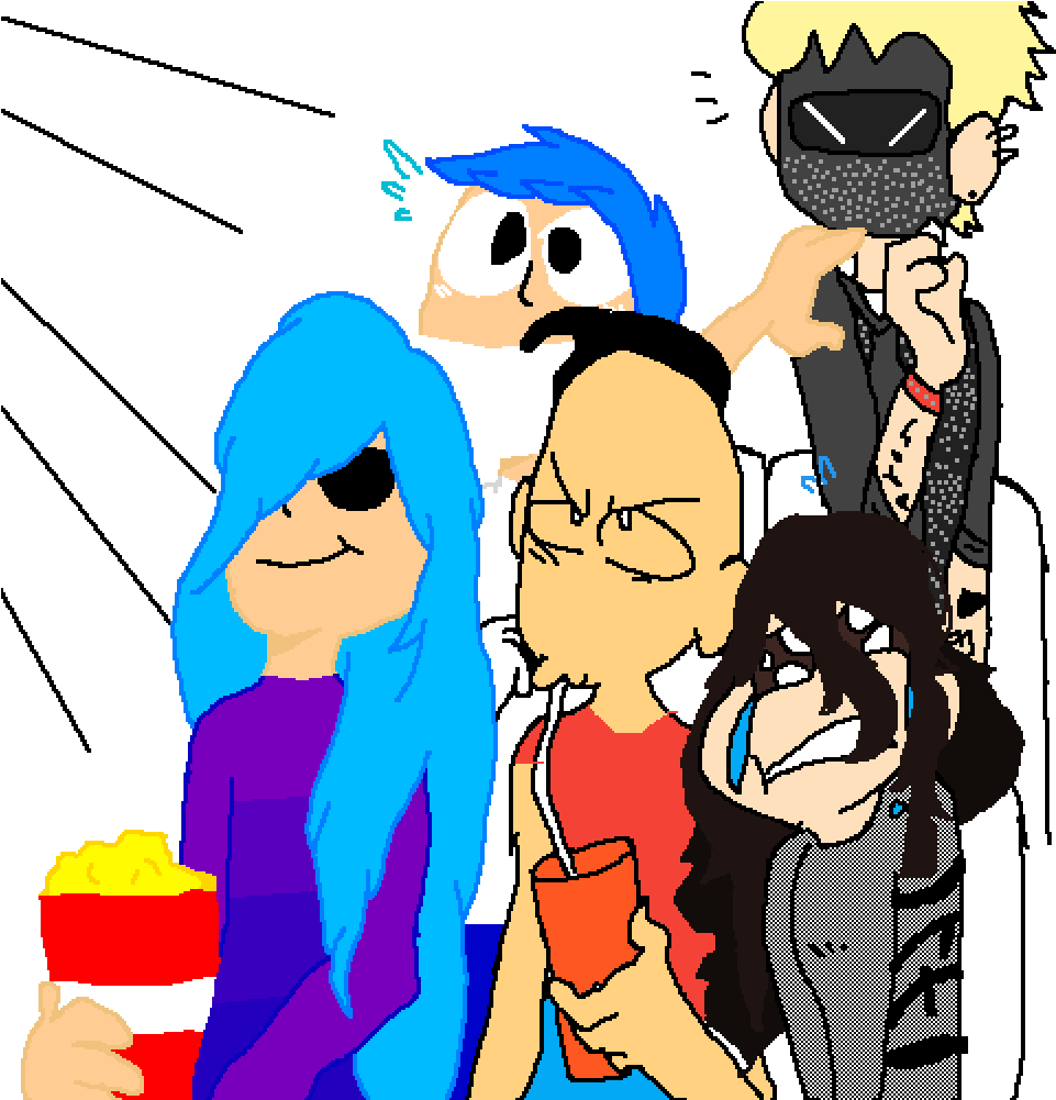 Ahhhhhhh Scary Movie Its Fine Clipart (1000x1000), Png Download