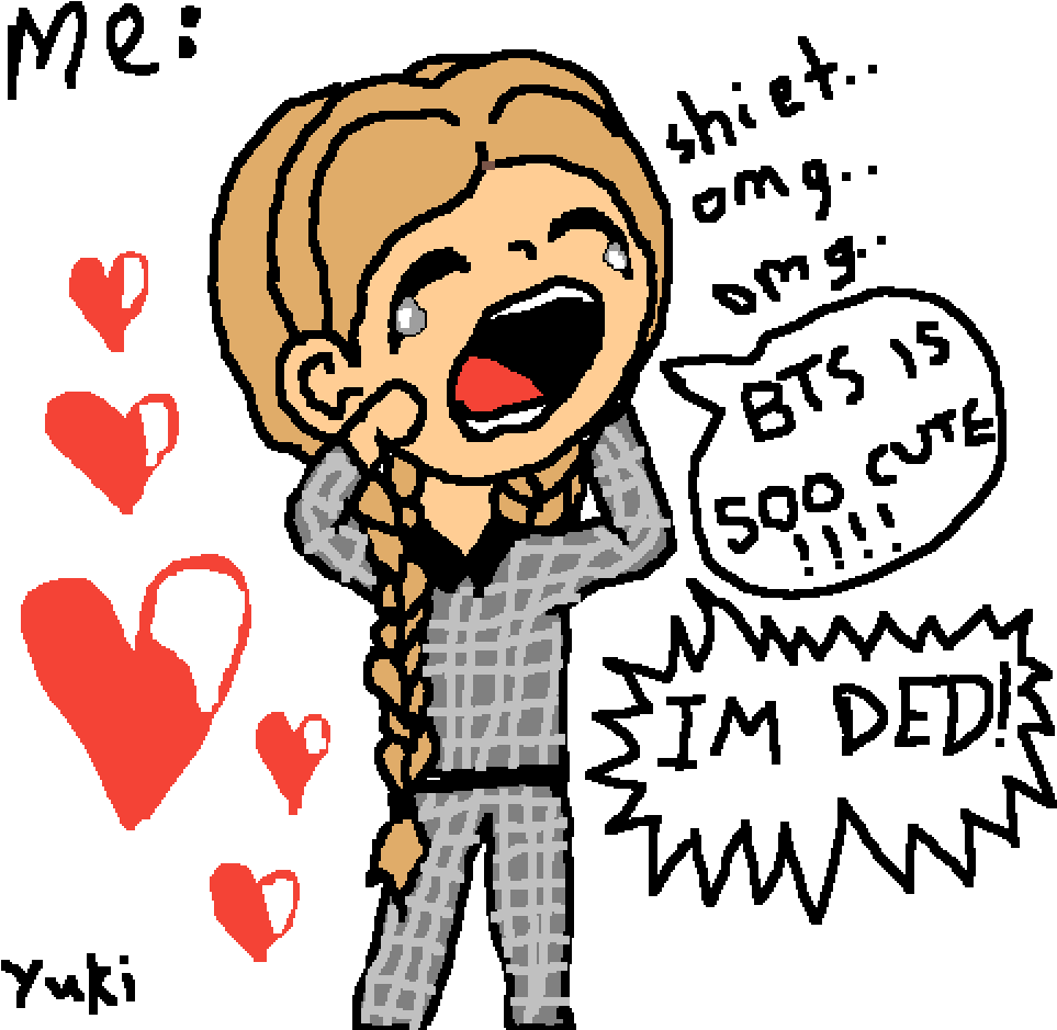 Gasp, Bts Clipart (1000x1000), Png Download