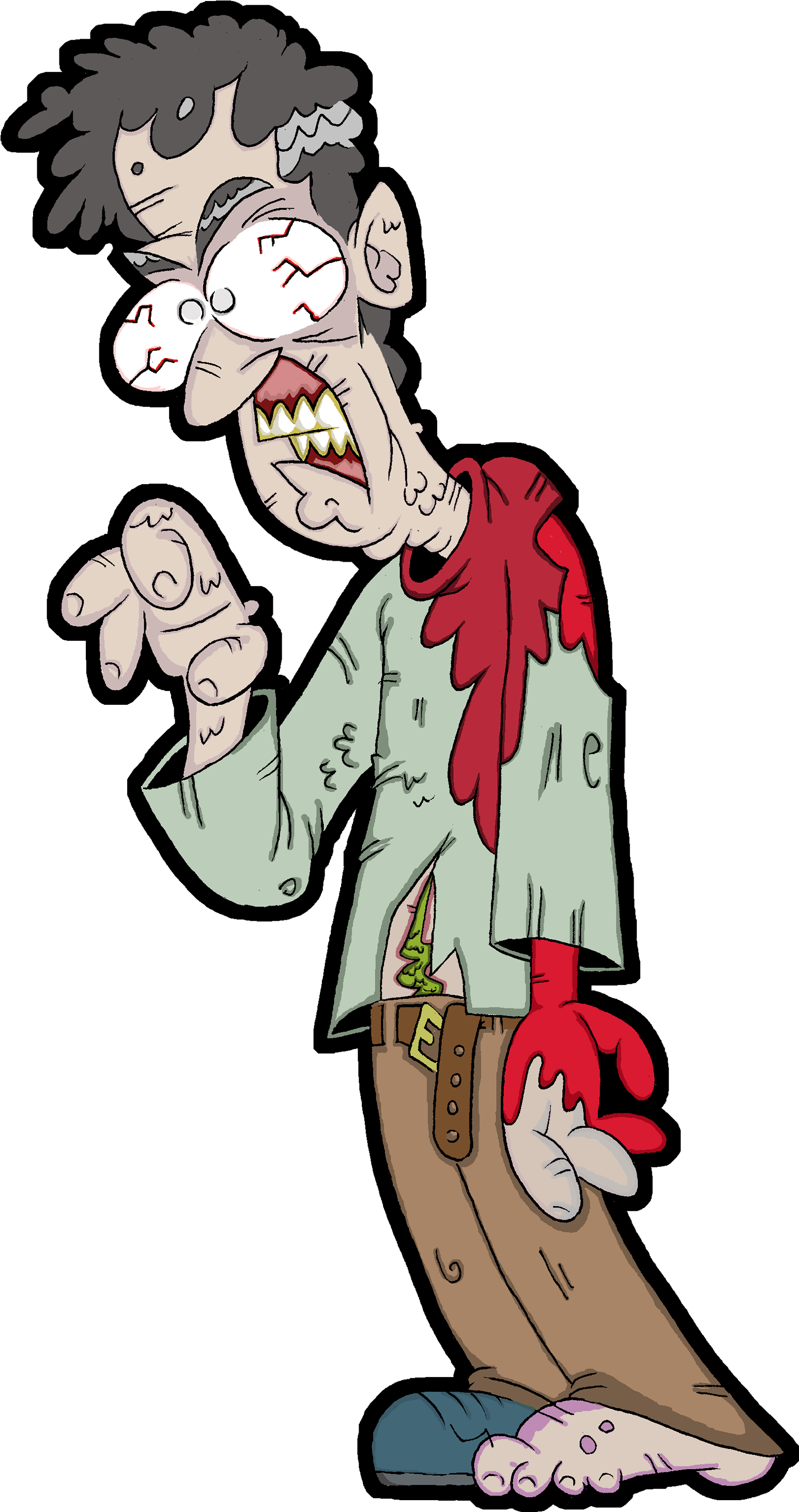 My Latest Zombie Clipart (1629x3000), Png Download
