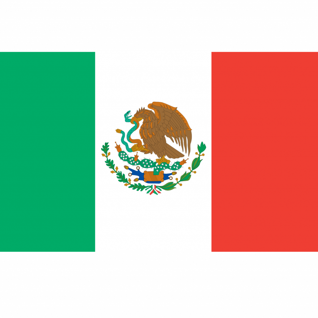 High Tech Images Of A Mexican Flag Clip Art Free Clipart - Png Download (1024x1024), Png Download