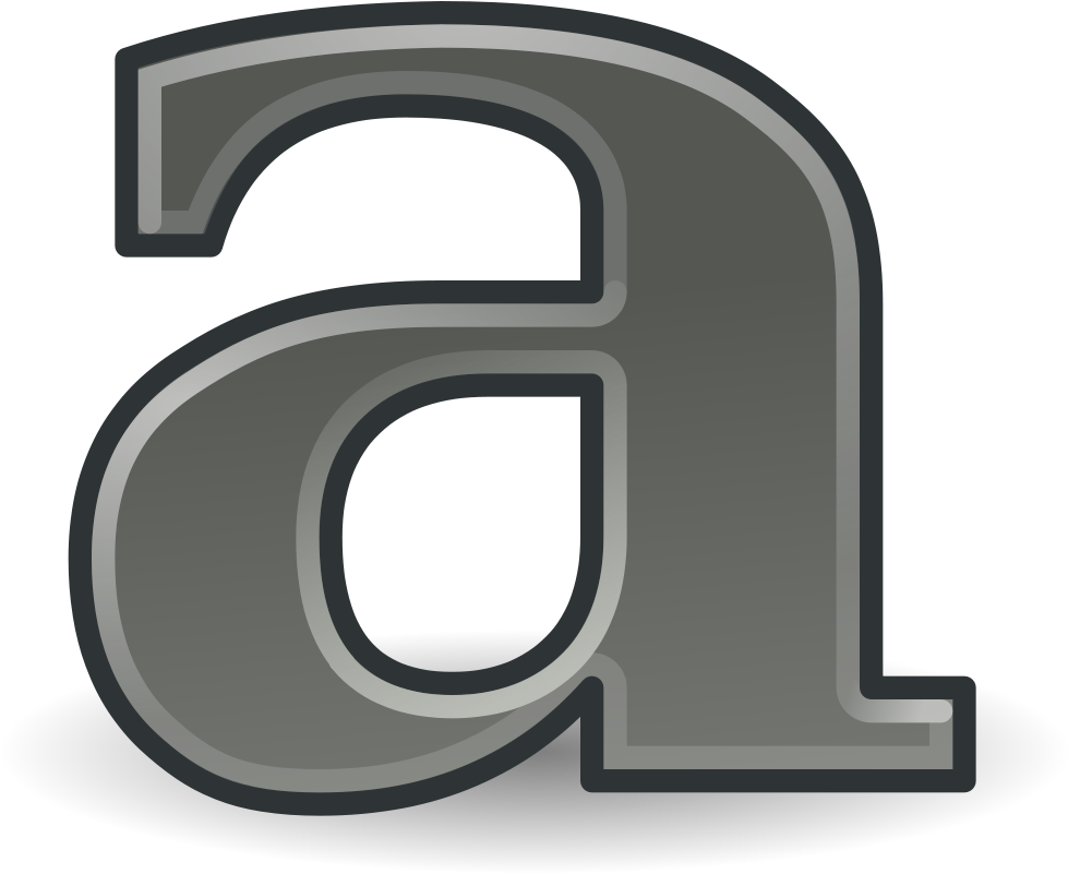 Gnome Format Text Bold Clipart (1024x1024), Png Download