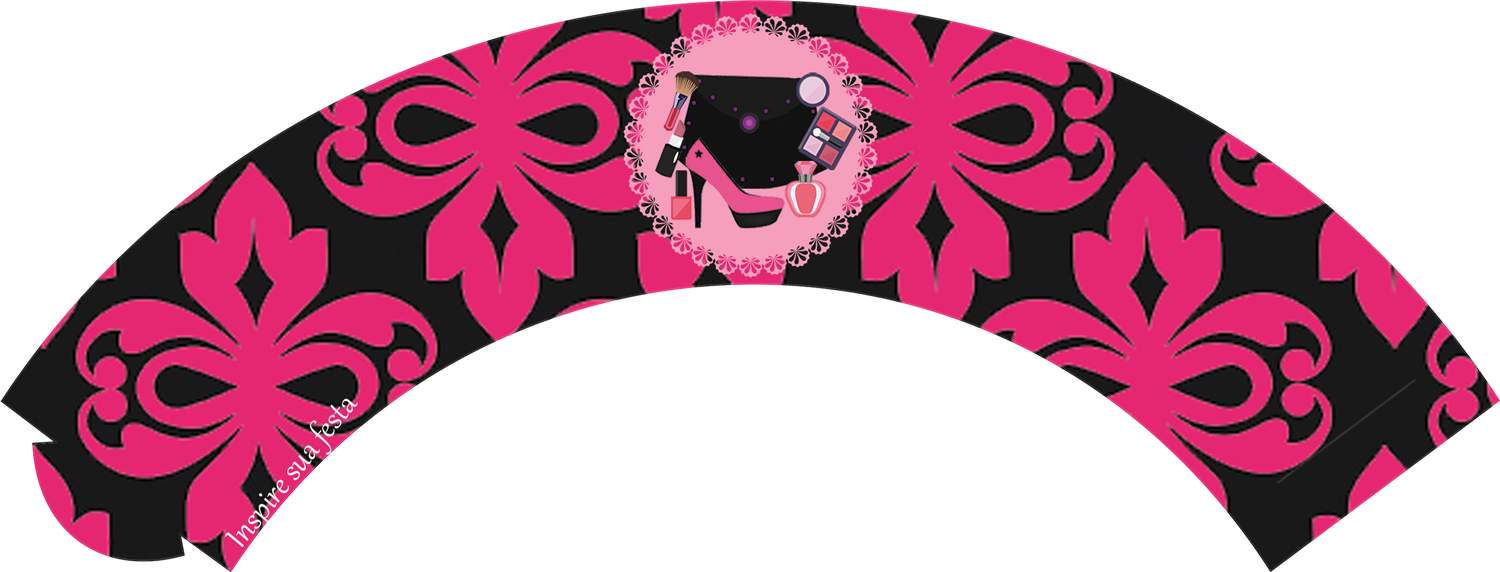 Saia Para Cupcake Personalizado Gratuito Clipart (1500x572), Png Download