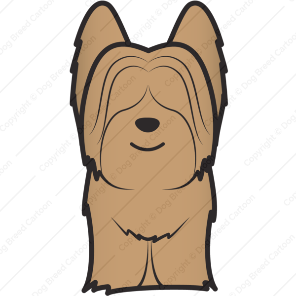 Skye Terrier Cartoon Clipart (600x600), Png Download
