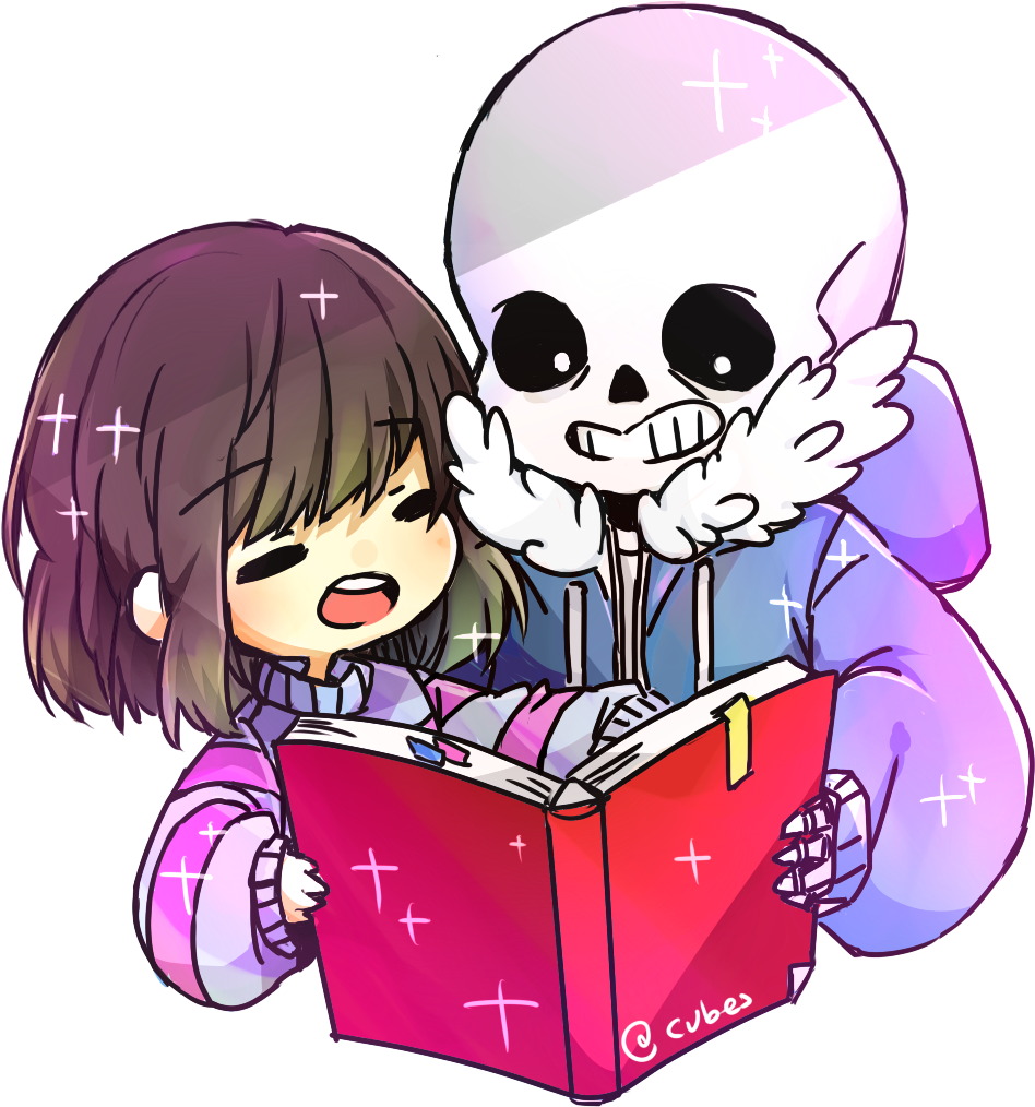 “ Bedtime Story With Sans ” Clipart (1020x1080), Png Download