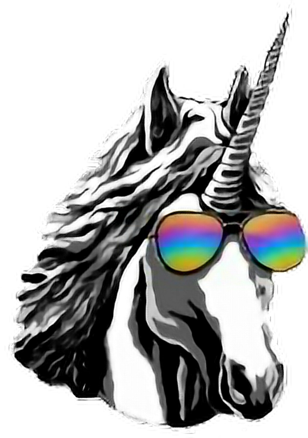 Unicorn Sticker Clipart (1024x1454), Png Download
