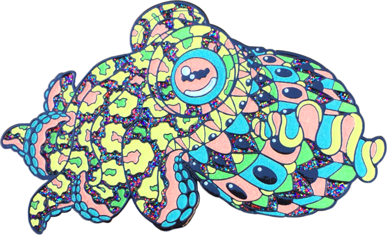 Cactus Cuddlefish Pin Clipart (759x459), Png Download