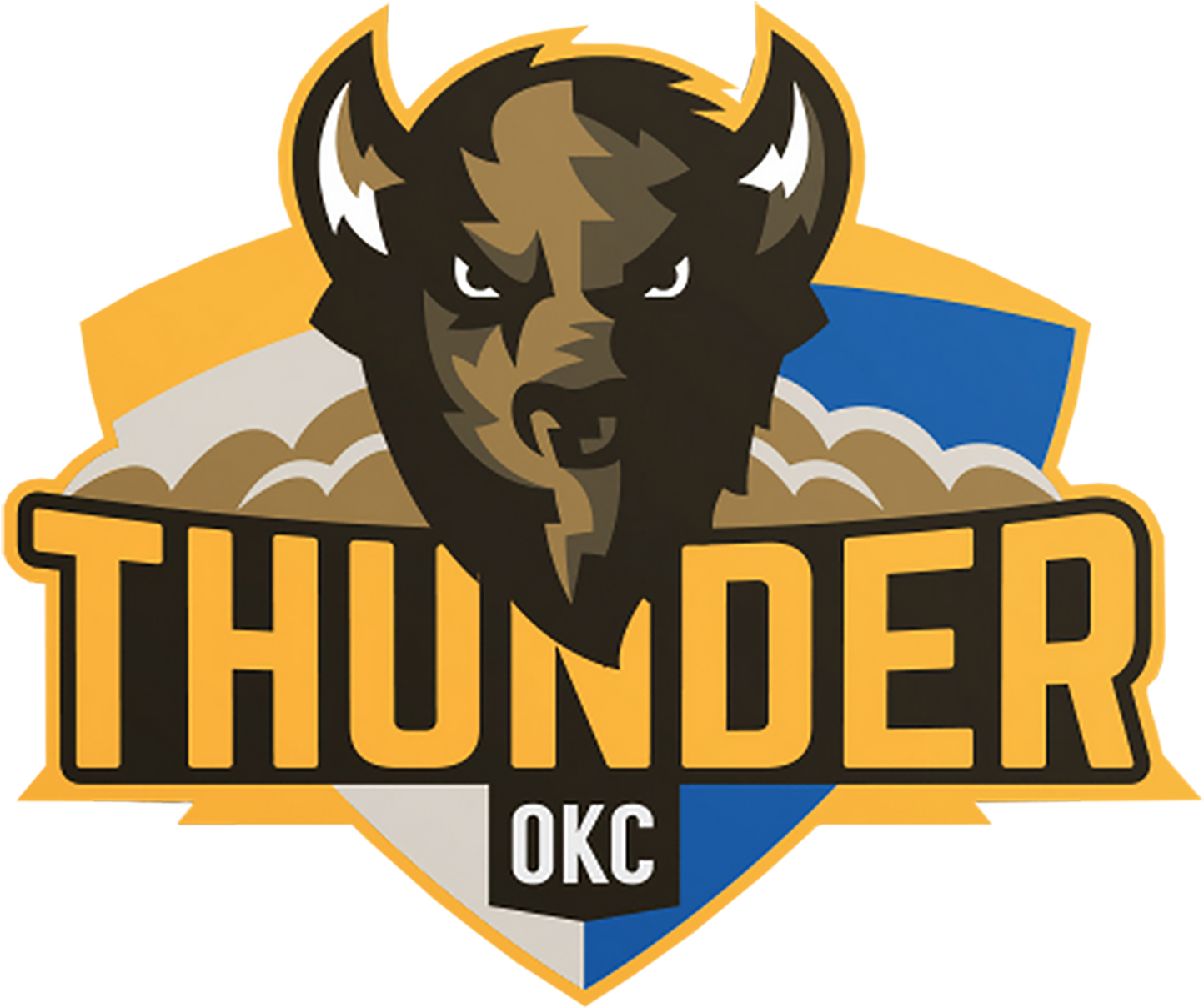 Oklahoma City Thunder Logo Png Transparent & Svg Vector Clipart (1500x1500), Png Download