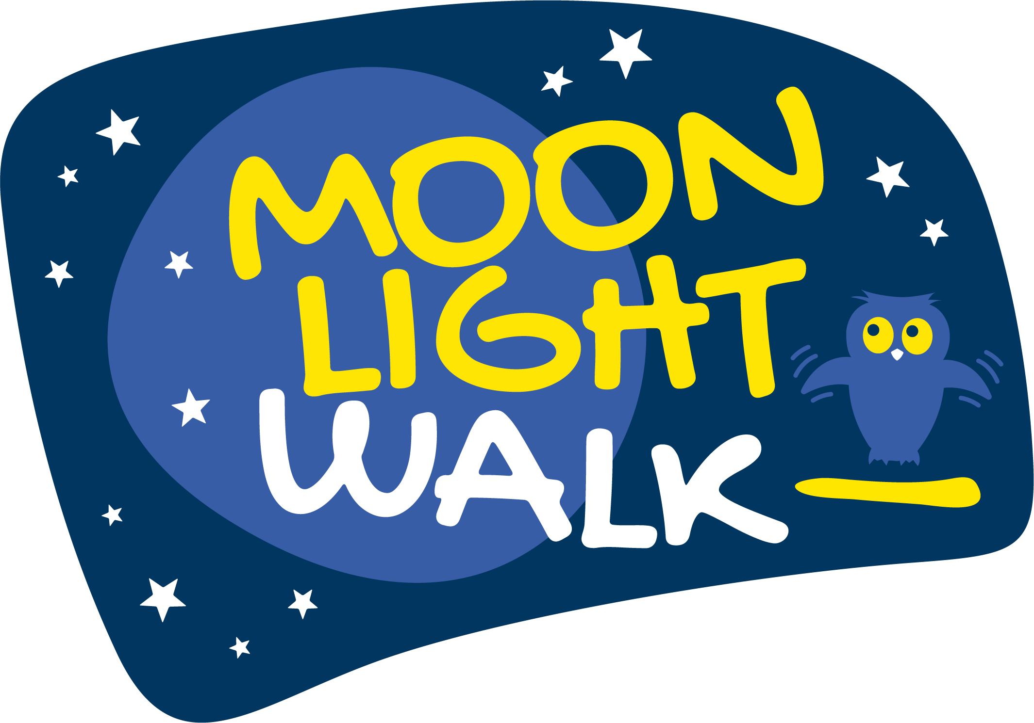 Moonlight Walk Clipart (2130x1491), Png Download