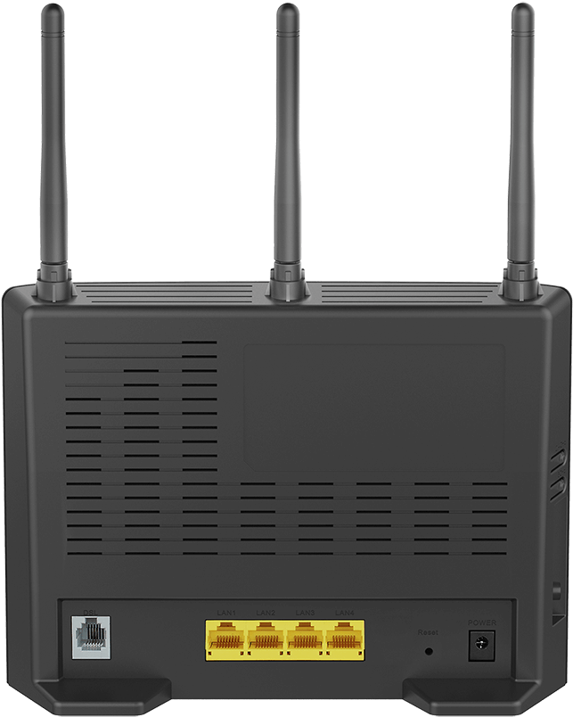 Dsl 3682 Wireless Ac750 Dual Band Vdsl Adsl Modem Router Clipart (1664x936), Png Download