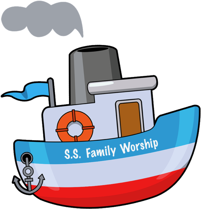 Ss Family Worship Boat Clipart (1000x750), Png Download