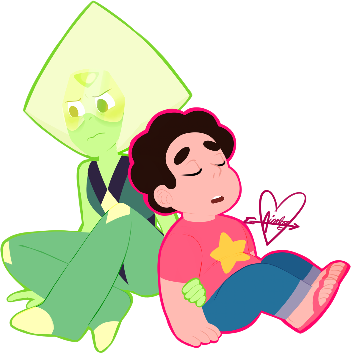 Clip Art Vertebrate Green Pink Facial Expression Fictional - Png Download (1280x1280), Png Download