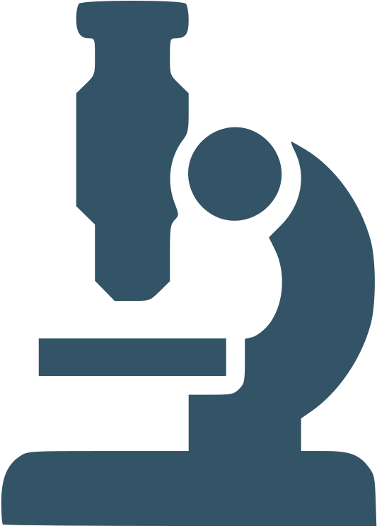 Blue Microscope Icon Clipart (630x800), Png Download