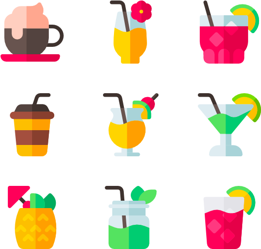 Cocktails Clipart (600x564), Png Download