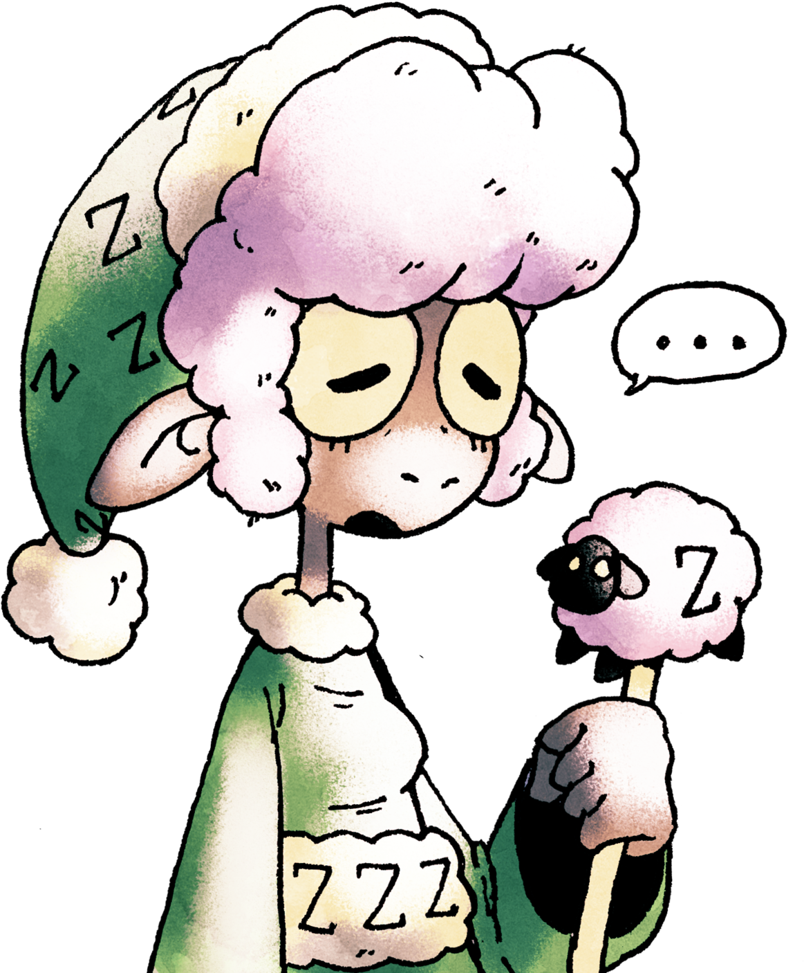 Her Magical Power Is To Cause Drowsiness In People Clipart (1280x1483), Png Download