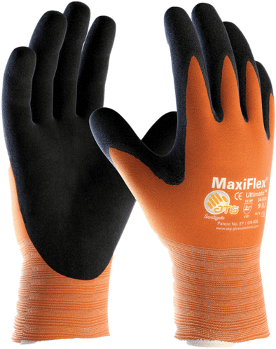 Maxiflex 34-8014 Hi Vis Orange Clipart (580x580), Png Download
