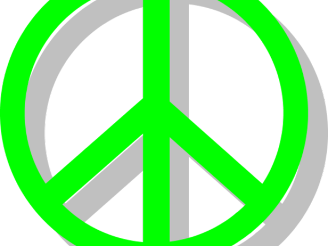 Peace Symbol Clipart 70's - Png Download (640x480), Png Download