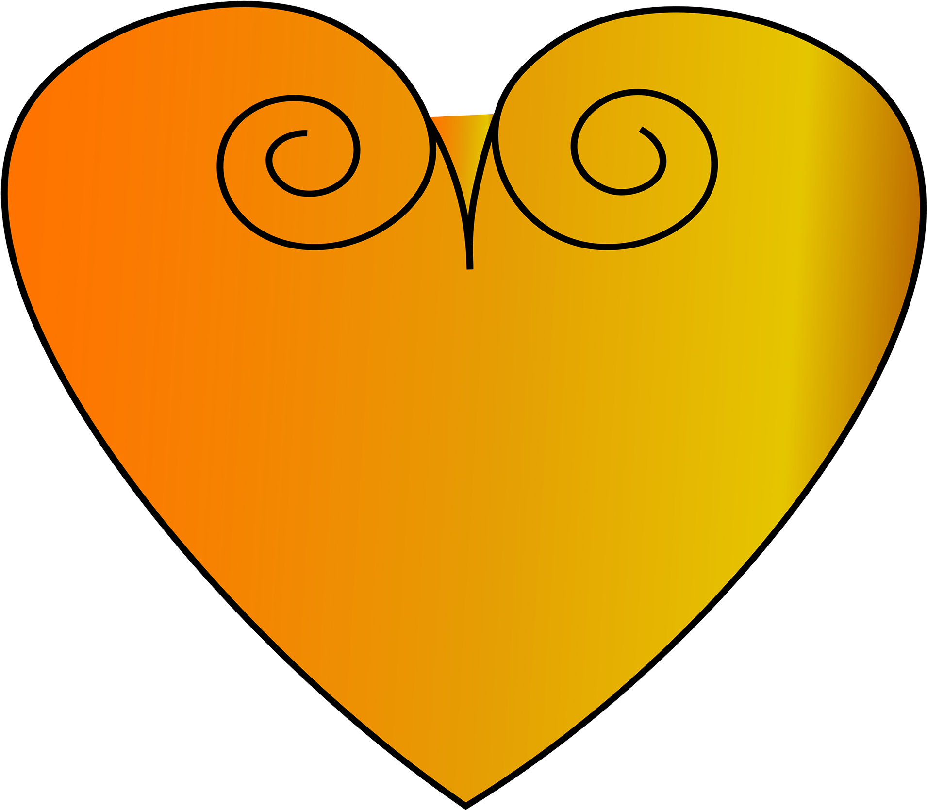 Stitched Heart Reddownload Now Swirl Heart Swirl Heartdownload Clipart (2000x1784), Png Download