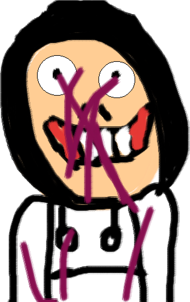 Oh That Blood On My Face Don't Mind It Clipart (1000x1000), Png Download